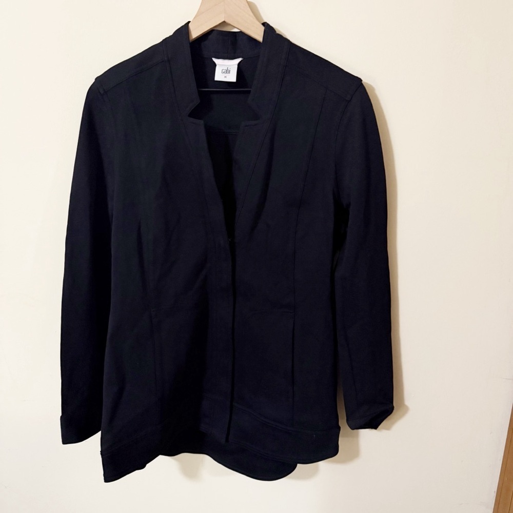 Cabi Black Womens Zip Jacket Size Medium Pockets